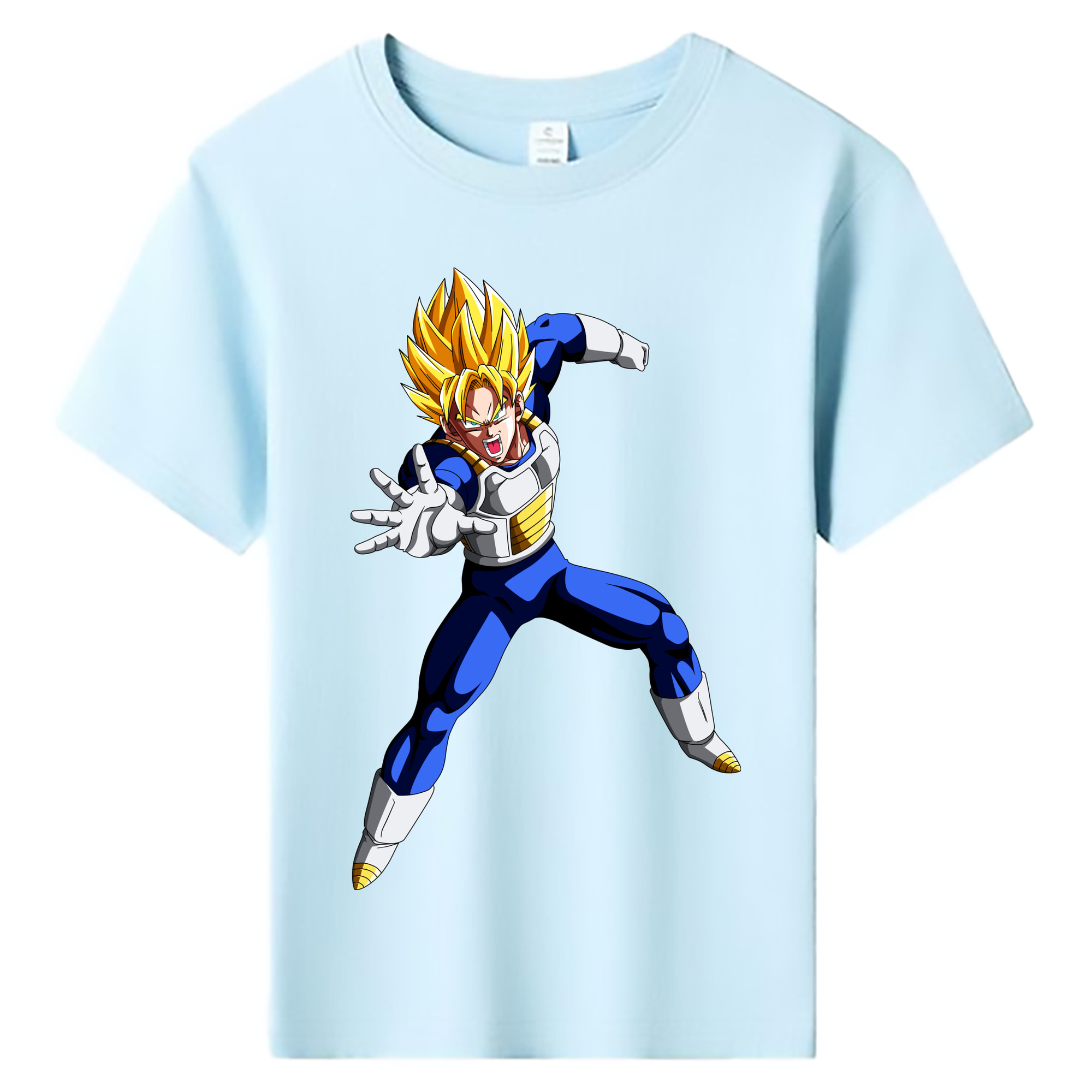 （画像用） ドラゴンボール ベジータ四世（Bejīta Yonsei）DRAGON BALL Vegeta IV 綿100％キッズTシャツ（フロントプリント）